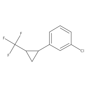 (1S,2S)-1-(3-Chlorophenyl)-2-(trifluoromethyl)cyclopropane Structure