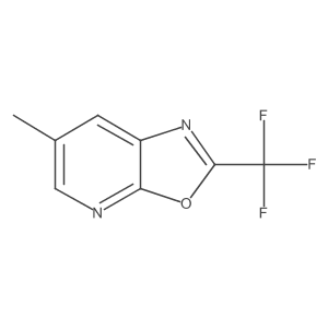6-Methyl-2-(trifluoromethyl)oxazolo[5,4-b]pyridine Structure