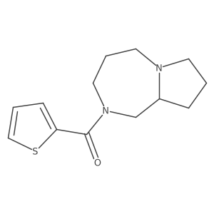 (hexahydro-1H-pyrrolo[1,2-a][1,4]diazepin-2(3H)-yl)(thiophen-2-yl)methanone结构式