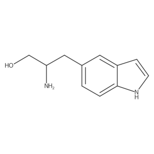 2-amino-3-(1H-indol-5-yl)propan-1-ol结构式