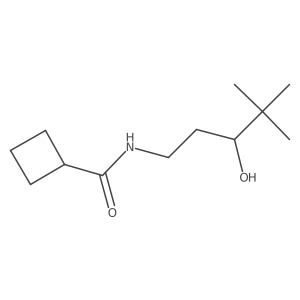 N-(3-hydroxy-4,4-dimethylpentyl)cyclobutanecarboxamide Structure