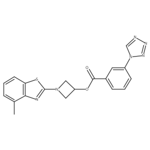 1-(4-methylbenzo[d]thiazol-2-yl)azetidin-3-yl 3-(1H-tetrazol-1-yl)benzoate Structure