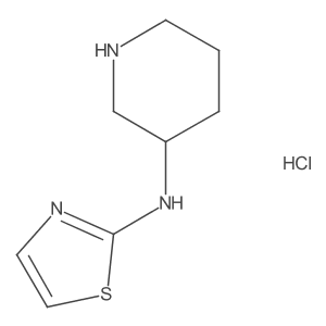 N-(piperidin-3-yl)thiazol-2-amine hydrochloride Structure