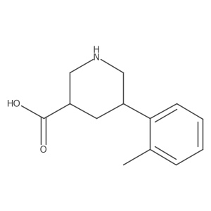 5-(2-Methylphenyl)piperidine-3-carboxylic acid结构式