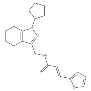 (E)-N-((1-cyclopentyl-4,5,6,7-tetrahydro-1H-indazol-3-yl)methyl)-3-(furan-2-yl)acrylamide Structure