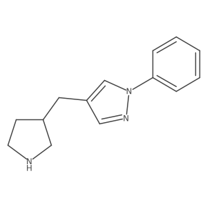 1-Phenyl-4-(pyrrolidin-3-ylmethyl)-1h-pyrazole结构式