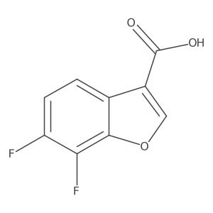 6,7-Difluorobenzofuran-3-carboxylic acid Structure