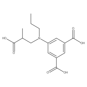 1,3-Benzenedicarboxylic acid, 5-[(2-carboxypropyl)propylamino]-结构式