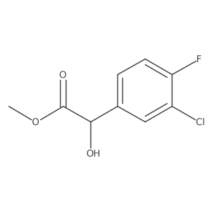 Methyl 2-(3-chloro-4-fluorophenyl)-2-hydroxyacetate结构式