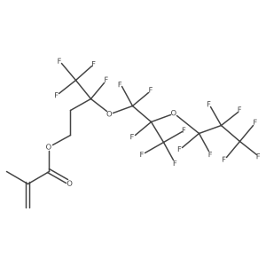 3,4,4,4-Tetrafluoro-3-[1,1,2,3,3,3-hexafluoro-2-(1,1,2,2,3,3,3-heptafluoropropoxy)propoxy]butyl 2-methyl-2-propenoate结构式