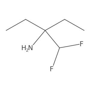 3-(Difluoromethyl)pentan-3-amine Structure