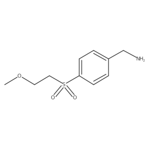 4-[(2-Methoxyethyl)sulfonyl] benzenemethanamine Structure
