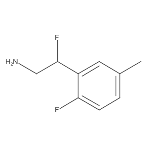 2-Fluoro-2-(2-fluoro-5-methylphenyl)ethan-1-amine Structure