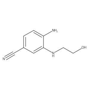 4-Amino-3-[(2-hydroxyethyl)amino]benzonitrile Structure