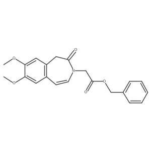 benzyl (7,8-dimethoxy-2-oxo-1,2-dihydro-3H-3-benzazepin-3-yl)acetate结构式