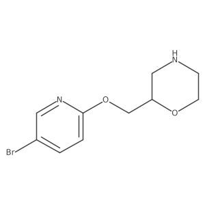 2-{[(5-Bromopyridin-2-yl)oxy]methyl}morpholine Structure