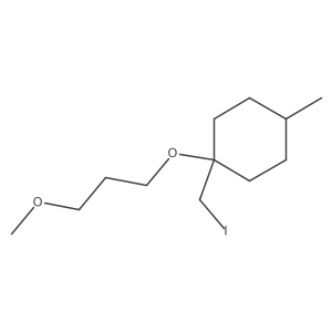 1-(Iodomethyl)-1-(3-methoxypropoxy)-4-methylcyclohexane Structure
