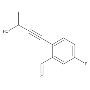 5-Fluoro-2-(3-hydroxybut-1-yn-1-yl)benzaldehyde Structure