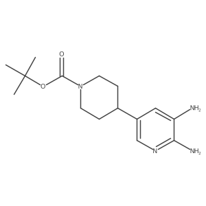 tert-Butyl 4-(5,6-diaminopyridin-3-yl)piperidine-1-carboxylate结构式