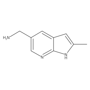 {2-methyl-1H-pyrrolo[2,3-b]pyridin-5-yl}methanamine Structure