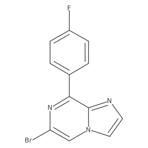 6-Bromo-8-(4-fluorophenyl)imidazo[1,2-a]pyrazine结构式