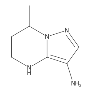 7-Methyl-4H,5H,6H,7H-pyrazolo[1,5-a]pyrimidin-3-amine结构式