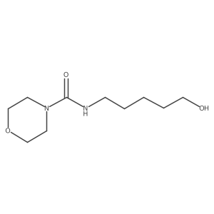 N-(5-Hydroxypentyl)morpholine-4-carboxamide结构式