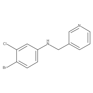4-Bromo-3-chloro-N-(pyridin-3-ylmethyl)aniline Structure