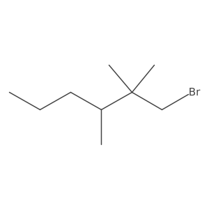 1-Bromo-2,2,3-trimethylhexane Structure