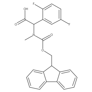2-(2,5-difluorophenyl)-2-({[(9H-fluoren-9-yl)methoxy]carbonyl}(methyl)amino)acetic acid Structure