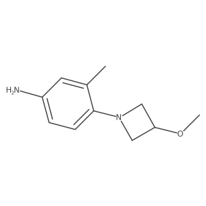 4-(3-methoxyazetidin-1-yl)-3-methyl-aniline结构式