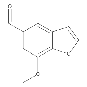 7-Methoxybenzofuran-5-carbaldehyde Structure