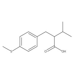3-Methyl-2-(4-(methylthio)benzyl)butanoic acid结构式