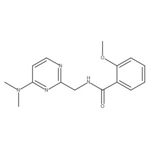 N-((4-(dimethylamino)pyrimidin-2-yl)methyl)-2-methoxybenzamide结构式