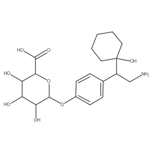 rac N,N-Didesmethyl-O-desmethyl Venlafaxine Glucuronide结构式