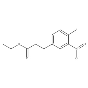 Ethyl 3-(4-fluoro-3-nitrophenyl)propanoate Structure