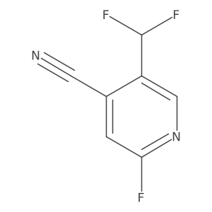4-Cyano-5-(difluoromethyl)-2-fluoropyridine Structure