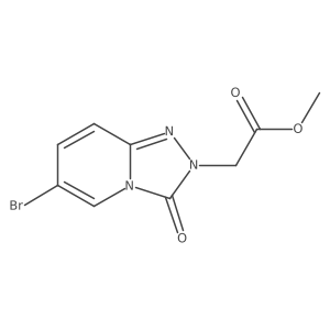 Methyl 2-(6-bromo-3-oxo-[1,2,4]triazolo[4,3-A]pyridin-2(3H)-YL)acetate Structure