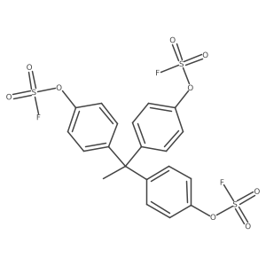 S,S',S''-(ethylidynetri-4,1-phenylene) ester Fluorosulfuric acid Structure