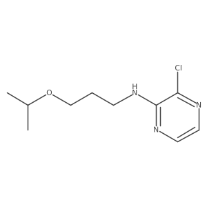 3-chloro-N-(3-isopropoxypropyl)pyrazin-2-amine结构式
