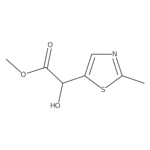 Methyl 2-hydroxy-2-(2-methyl-1,3-thiazol-5-yl)acetate结构式