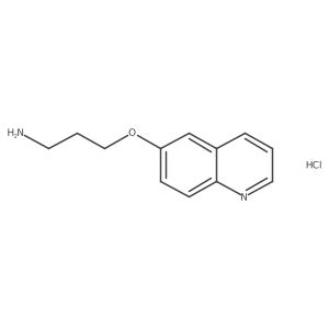 3-(Quinolin-6-yloxy)propan-1-amine hydrochloride Structure