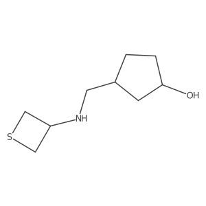 3-((Thietan-3-ylamino)methyl)cyclopentan-1-ol Structure