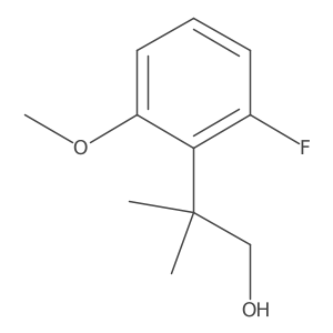 2-(2-Fluoro-6-methoxyphenyl)-2-methylpropan-1-ol Structure
