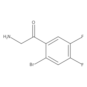 2-Amino-1-(2-bromo-4,5-difluorophenyl)ethan-1-one结构式