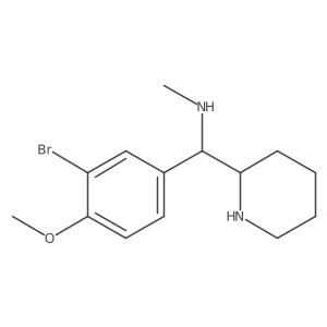 2-Piperidinemethanamine, I+/--(3-bromo-4-methoxyphenyl)-N-methyl- Structure