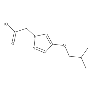 (4-Isobutoxypyrazol-1-yl)-acetic acid Structure