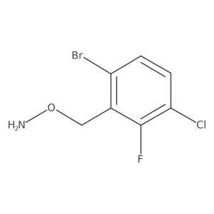O-[(6-bromo-3-chloro-2-fluorophenyl)methyl]hydroxylamine结构式