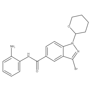 N-(2-aminophenyl)-3-bromo-1-(tetrahydro-2h-pyran-2-yl)-1h-indazole-5-carboxamide结构式
