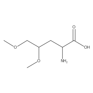 2-Amino-4,5-dimethoxypentanoic acid Structure
